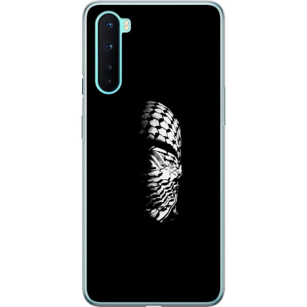 OnePlus Nord Gennemsigtig cover Keffiyeh-mønster - klassisk sort-hvid palæstinensisk tørklæde med kulturel betydning