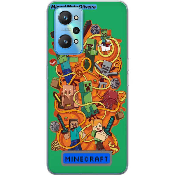 Realme GT Neo2 Läpinäkyvä kuori Minecraft