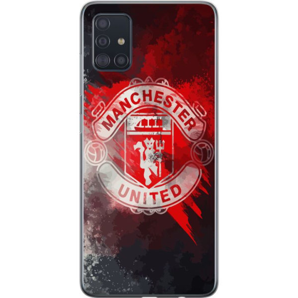 Samsung Galaxy A51 Läpinäkyvä kuori Manchester United