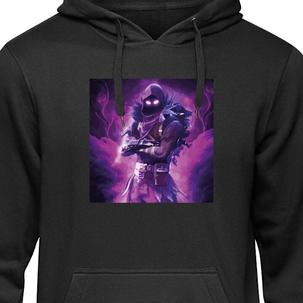 Barn-Hoodie | Mjuk Huvtröja för Barn Fortnite svart 12-13 År