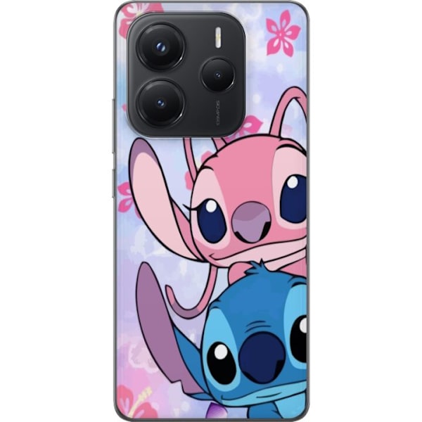 Xiaomi Redmi Note 14 Läpinäkyvä kuori Stitch & Angel