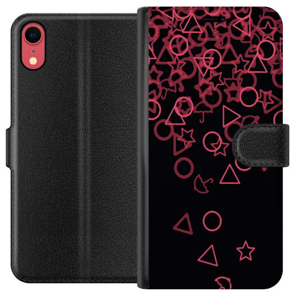 Apple iPhone XR Tegnebogsetui Squid Game Ikoner Serie Design Populært TV Spil Ikoner Grafisk Motiv Asiatisk Trend Dramaserie