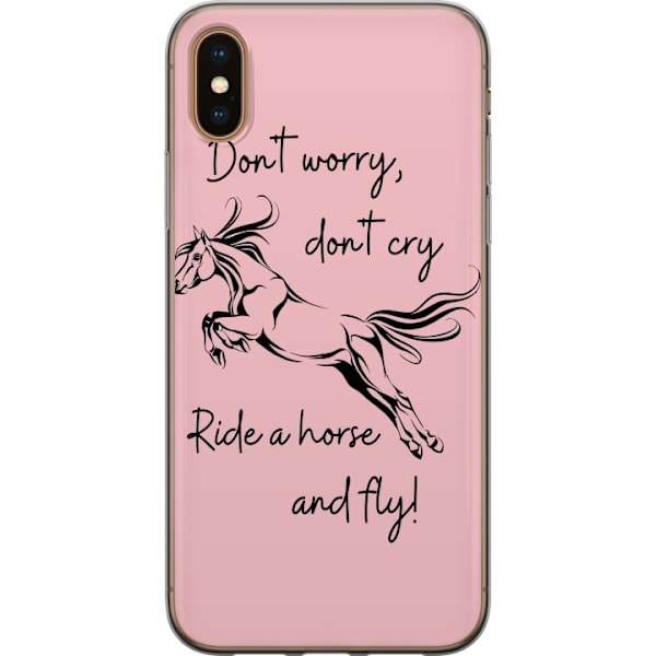 Apple iPhone X Genomskinligt Skal Dont Worry