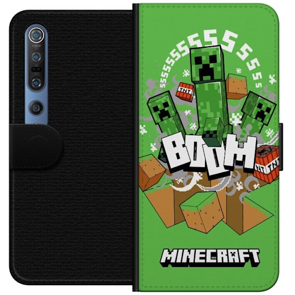 Xiaomi Mi 10 Pro 5G Lompakkokotelo Minecraft Boom