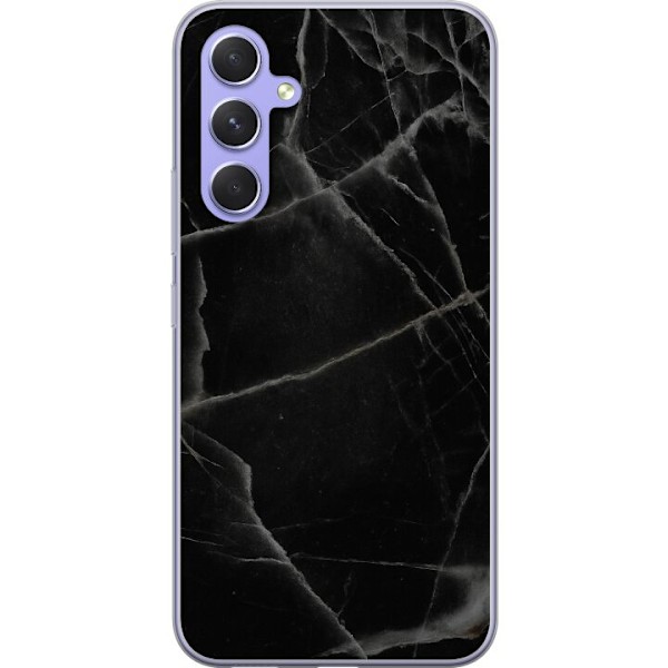Samsung Galaxy A54 Gennemsigtig cover Sort marmor