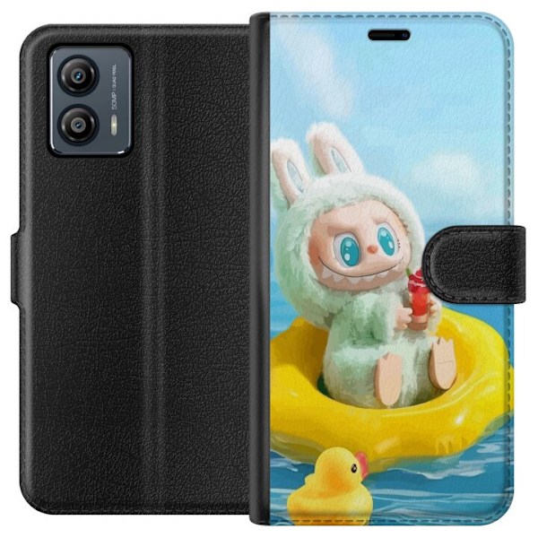 Motorola Moto G53 Tegnebogsetui Labubu Macaron-serie