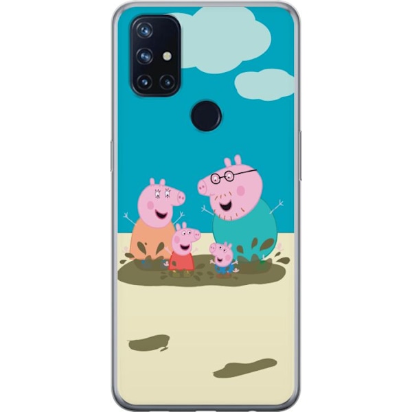 OnePlus Nord N10 5G Gennemsigtig cover Greta Gris Familie Geor