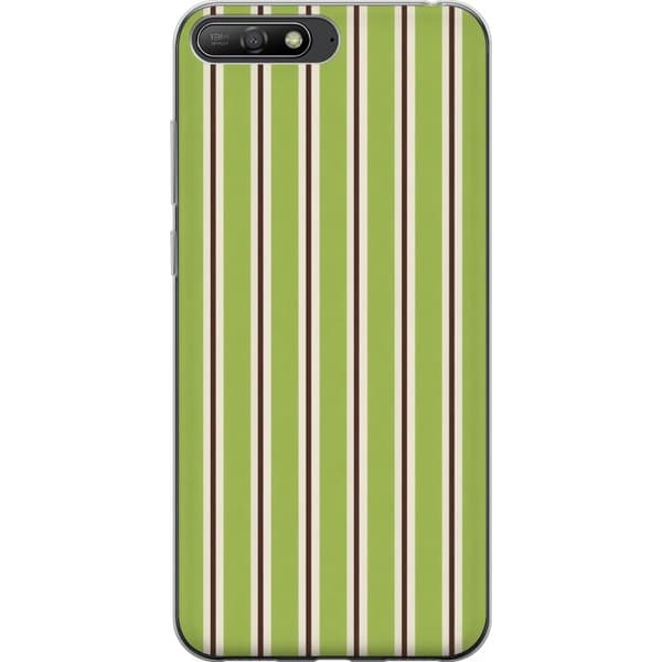 Kompatibelt Mobildeksel til Huawei Y6 (2018) Matcha Stripe grønn