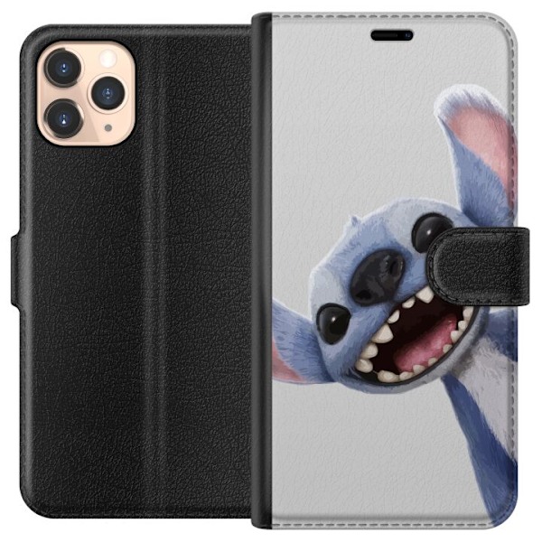 Apple iPhone 11 Pro Plånboksfodral Stitch i Fart – Kawaii Design för Fans & Barn