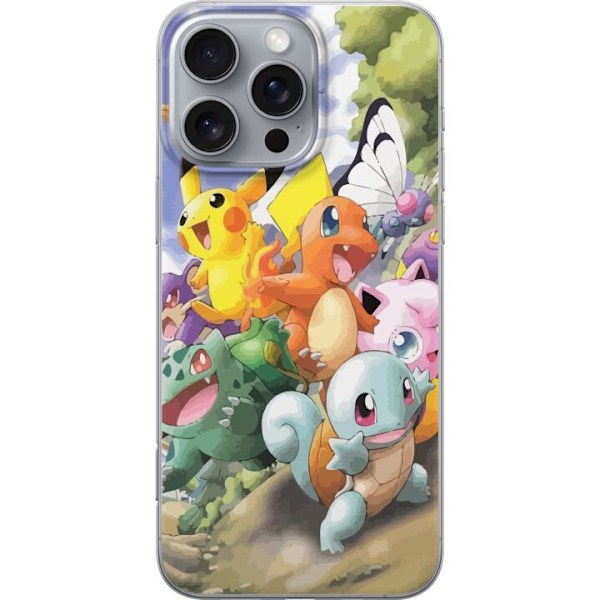 Apple iPhone 16 Pro Max Gennemsigtig cover Pokemon