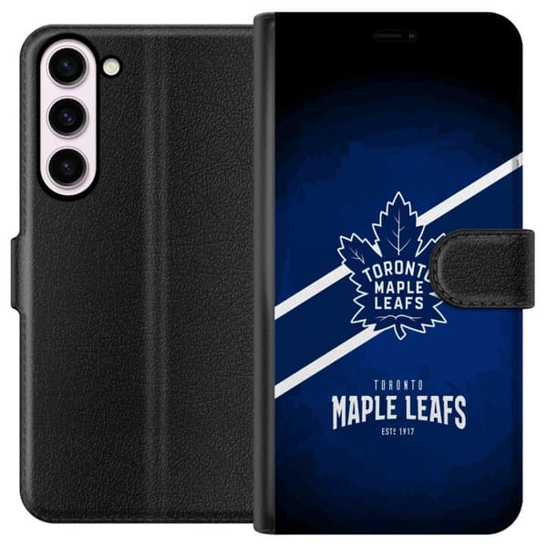 Kompatibelt Plånboksfodral till Samsung Galaxy S23+ Toronto Maple Leafs (NHL)