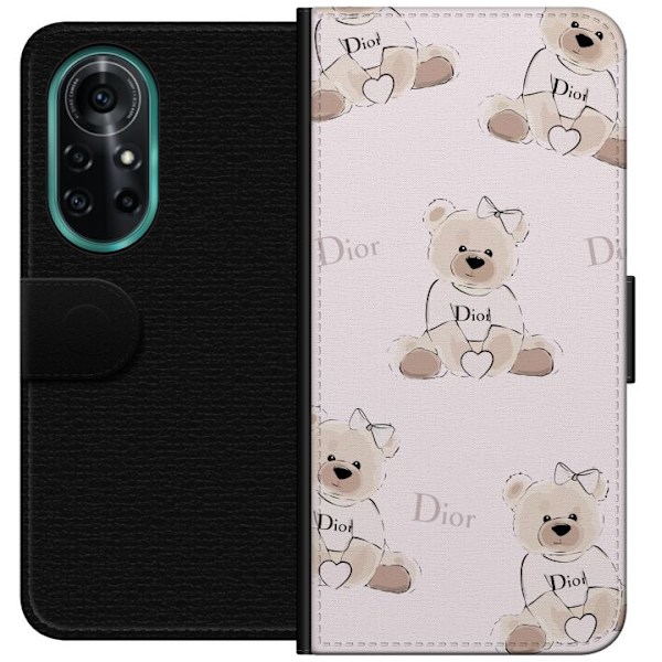 Huawei nova 8 Pro Plånboksfodral Teddy Dior Vibes – lyxig nalle i fashionstil