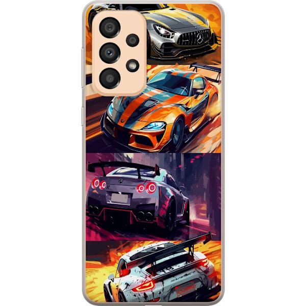Samsung Galaxy A33 5G Läpinäkyvä kuori Ralli kuume - vauhdi