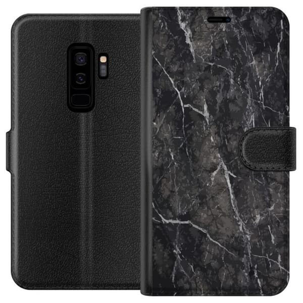 Kompatibel Tegnebogsetui til Samsung Galaxy S9+ Marmor