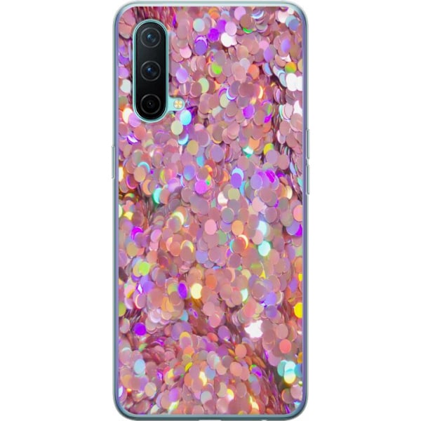OnePlus Nord CE 5G Läpinäkyvä kuori Kimalteleva