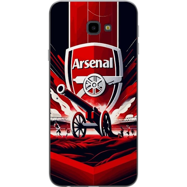 Samsung Galaxy J4+ Genomskinligt Skal Arsenal