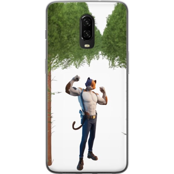 OnePlus 6T Gennemsigtig cover Fortnite - Meowscles