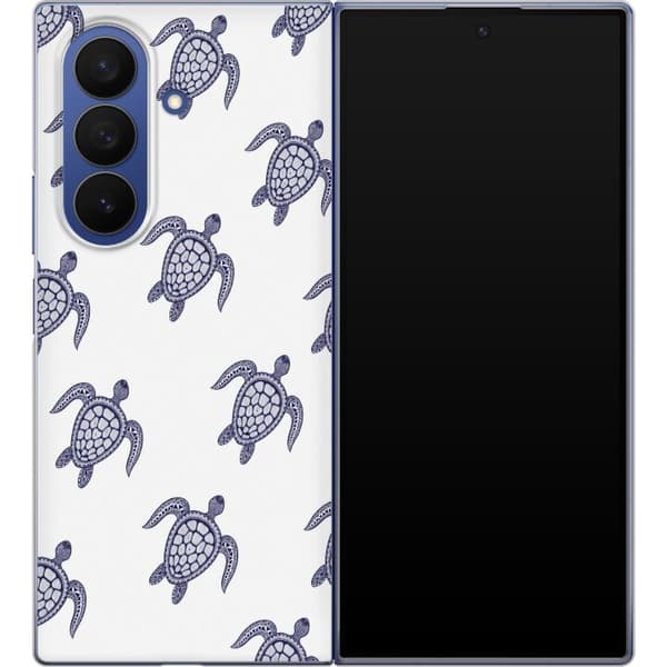 Kompatibelt Mobildeksel til Samsung Galaxy Z Fold7 Hvit skilpaddegrafikk hvit