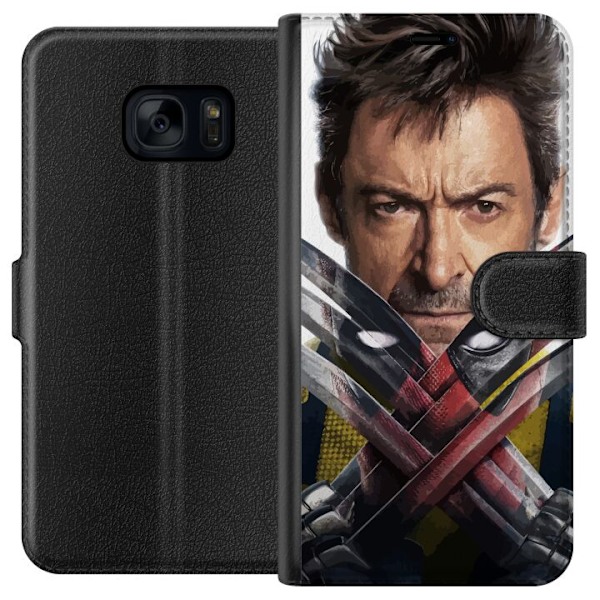 Samsung Galaxy S7 Plånboksfodral Deadpool & Wolverine