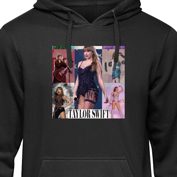 Hoodie til Voksen | Behagelig Hættetrøje Taylor Swift sort S