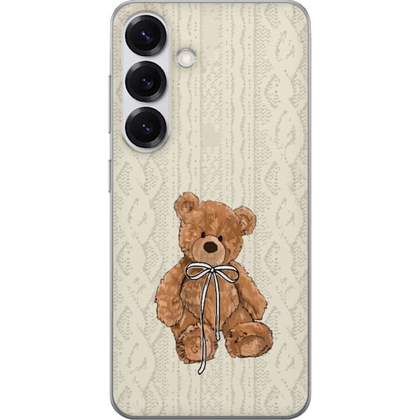 Samsung Galaxy S25 Gjennomsiktig deksel Liten Bamse – klassisk bamse i enkel design