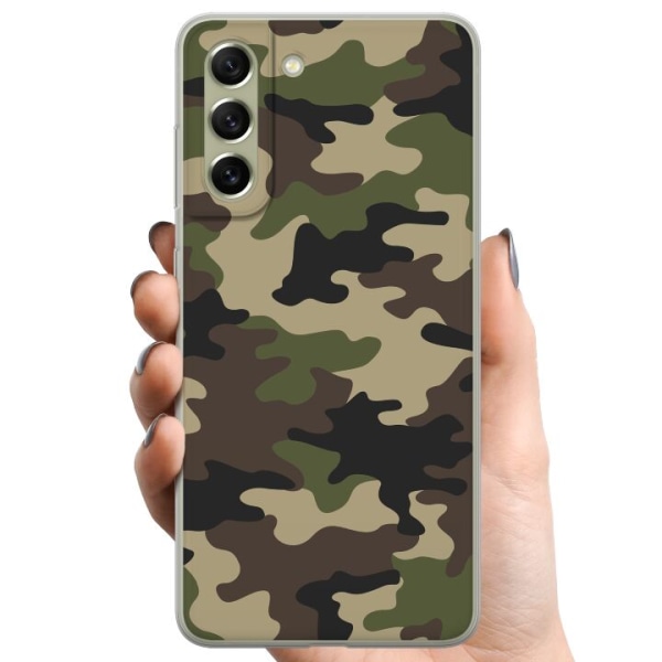 Samsung Galaxy S21 FE 5G TPU Mobilcover Militær