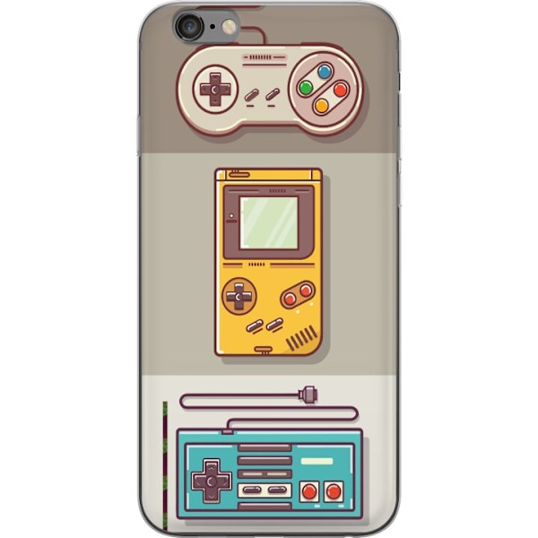 Apple iPhone 6s Plus Genomskinligt Skal Nintendo Retro