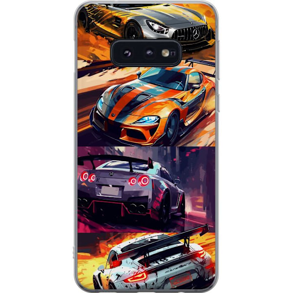 Samsung Galaxy S10e Gennemsigtig cover Rallyfeber - fartfyldt