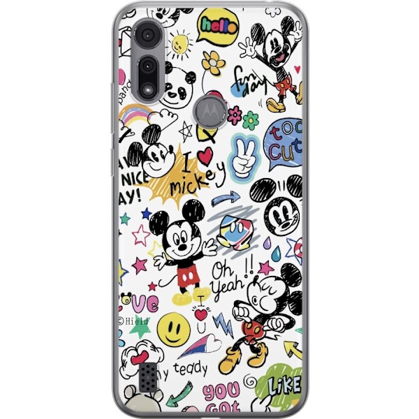 Motorola Moto E6i Gennemsigtig cover Mickey Mouse