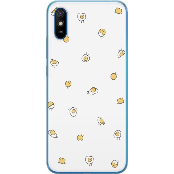Xiaomi Redmi 9A Gjennomsiktig deksel Egg Mønster