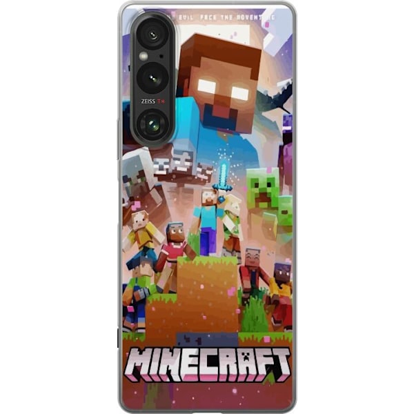 Sony Xperia 1 V Gennemsigtig cover Minecraft