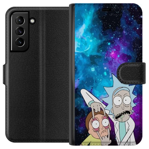 Kompatibel Tegnebogsetui til Samsung Galaxy S21+ 5G Rick og Morty