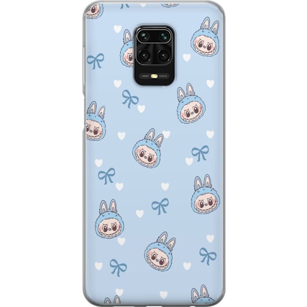 Xiaomi Redmi Note 9S Gjennomsiktig deksel Eldigt monster i rø