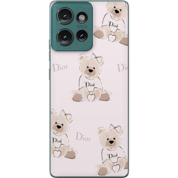 Motorola Edge 50 Läpinäkyvä kuori Teddy Dior Vibes - ylelli