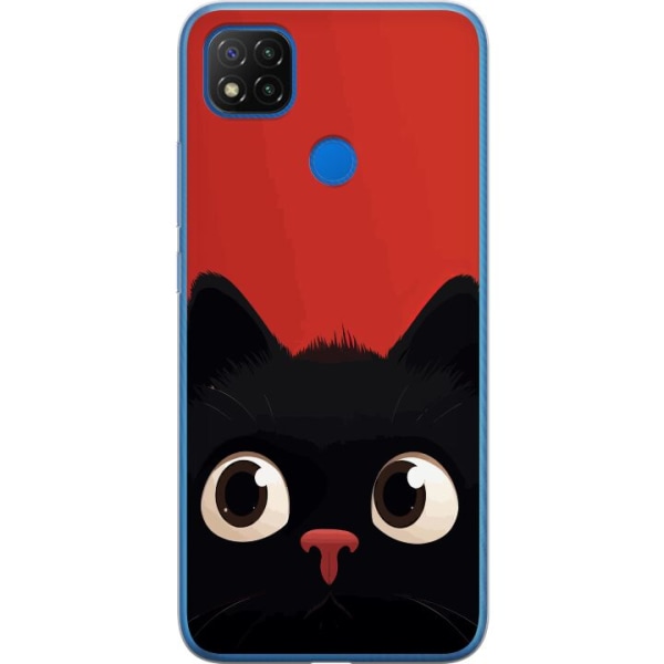 Xiaomi Redmi 9C Gennemsigtig cover Livlig Kat