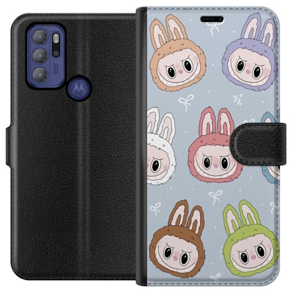 Motorola Moto G60S Plånboksfodral Pastel Labubu