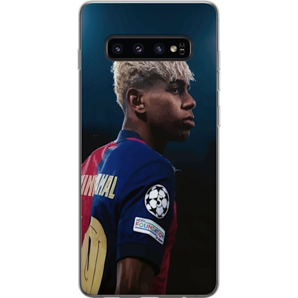 Samsung Galaxy S10 Läpinäkyvä kuori Lamine Yamal - Barcelon