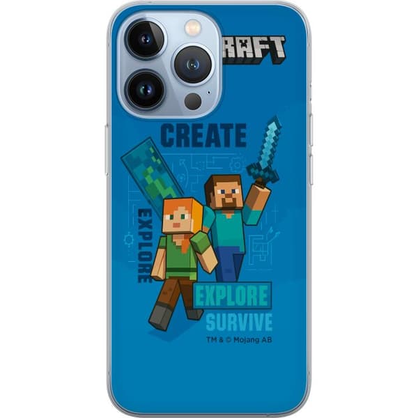 Kompatibel Mobilcover til Apple iPhone 13 Pro Minecraft Huler