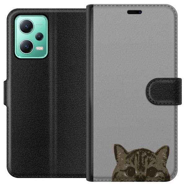 Xiaomi Redmi Note 12 Plånboksfodral Grå Kattblick – stilre