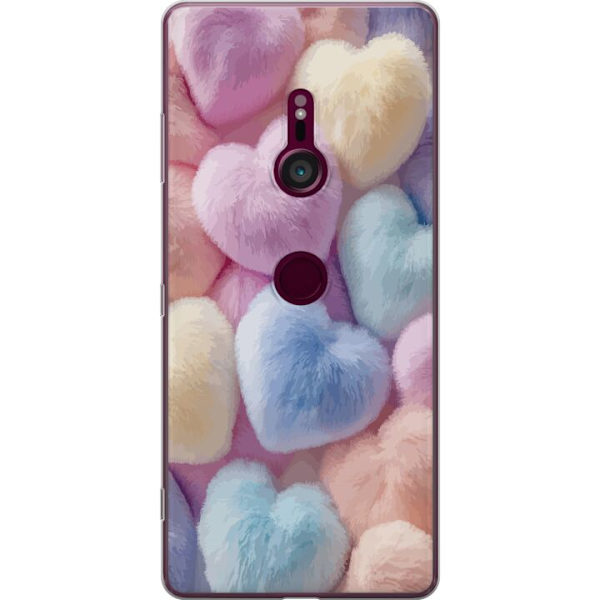 Sony Xperia XZ3 Gennemsigtig cover Hjerter Kærlighed Grafisk Design Romantisk Motiv Populær Symbol Grafisk Mønster Dekoration