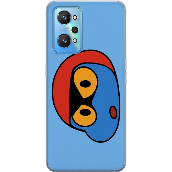 Realme GT Neo2 Läpinäkyvä kuori Bold Bot Head