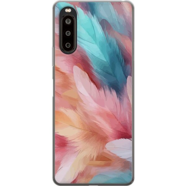 Sony Xperia 10 II Gennemsigtig cover Fjer