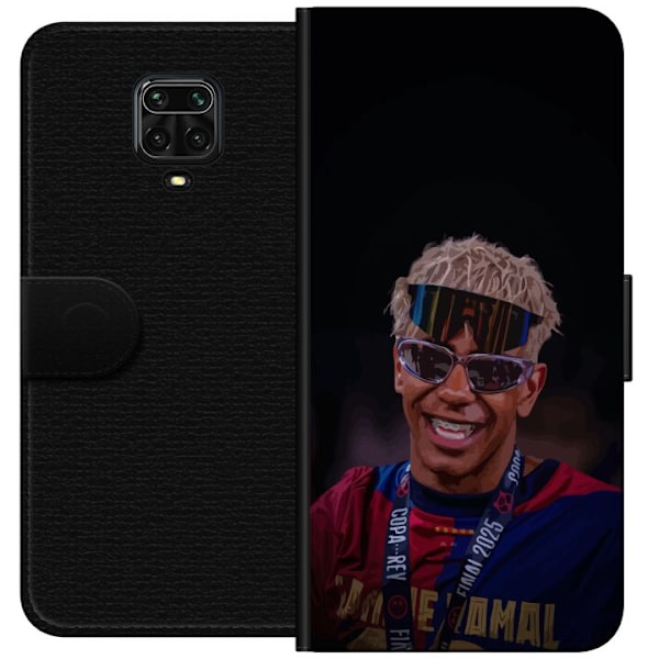 Xiaomi Redmi Note 9 Pro Tegnebogsetui Lamine Yamal mobiltaske i elegant sportsdesign