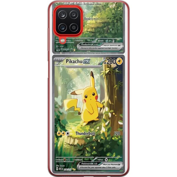 Kompatibelt Mobildeksel til Samsung Galaxy A12 Pikachu grønn