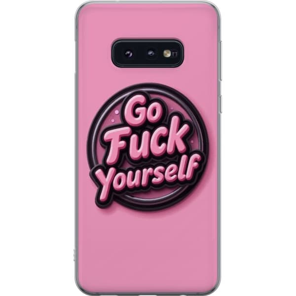 Kompatibelt Mobildeksel til Samsung Galaxy S10e Rosa 3D textposter