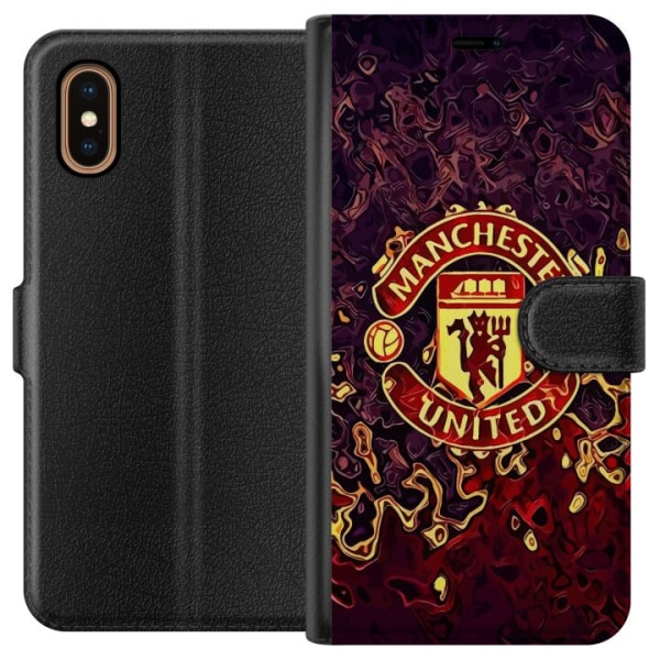 Apple iPhone XS Max Plånboksfodral Manchester United