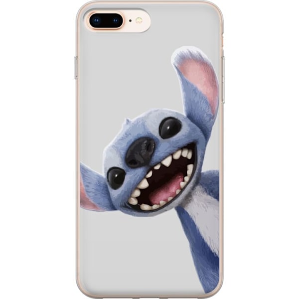 Apple iPhone 8 Plus Genomskinligt Skal Stitch i Fart – Kawaii Design för Fans & Barn
