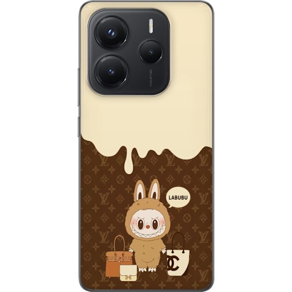 Xiaomi Redmi Note 14 Läpinäkyvä kuori Labubu Blue Chill - S