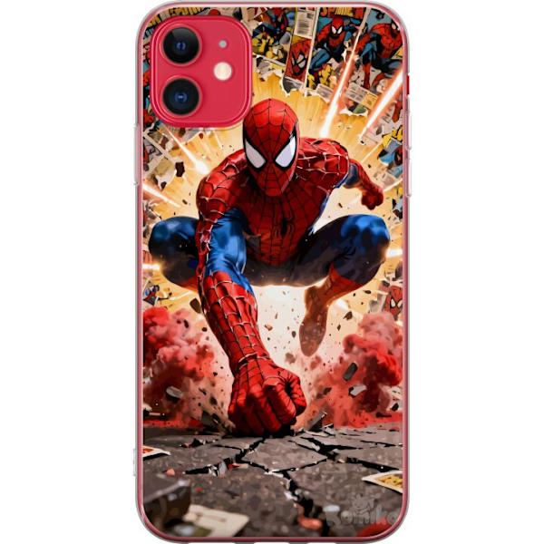 Kompatibelt Mobildeksel til Apple iPhone 11 Spider Man action