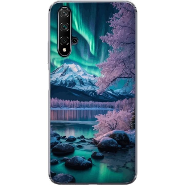 Huawei nova 5T Genomskinligt Skal Norrsken